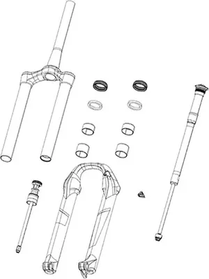 Image de Rockshox Gold Judy Boost Solo Air 42os Kit de joints Noir 27.5'' Noir 27.5''