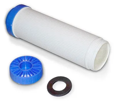 Produktbild von Leerkartusche 10' (blau-weiss) Wasserfilter, befüllbar mit verschiedensten Harzen