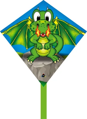 Produktbild von Kinderdrachen HQ Mini Eddy Dragon 100409 Grun 40 x 40 cm