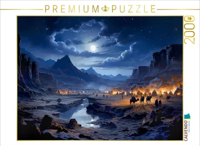 Produktbild von CALVENDO Puzzle Stille Nacht | 2000 Teile Lege-Größe 90x67cm Foto-Puzzle für glückliche Stunden