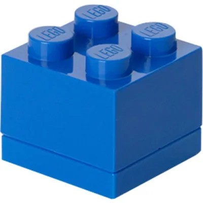 Imagen del producto de LEGO 40111731, Caja para snacks MINI BOX, 4 unidades, 60 ml, color azul