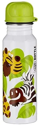 Produktbild von alfi Edelstahl Trinkflasche 600ml, Jungle weiß,