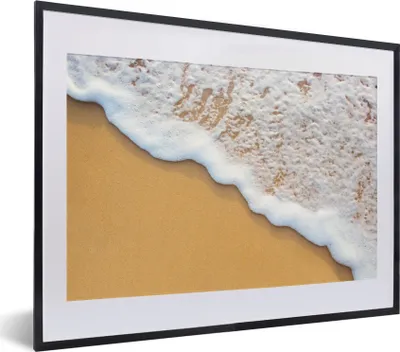Produktbild von MuchoWow® Gerahmtes Poster Strand - Wasser - Meer - Tropisch - Sommer 40x30 cm - Poster mit Schwarzem Bilderrahmen Wandposter Rahmen Foto Bilder - Bilderrahmen - Poster im Rahmen