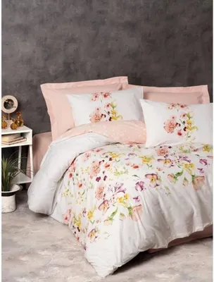 Image de L'Essentiel Linge de Maison, Emma v2 - Salmon, Ranforce King-Size-Bettbezug-Set (FR), Lachs, 100 % BAUMWOLLE RANFORCE, 240 x 220 cm