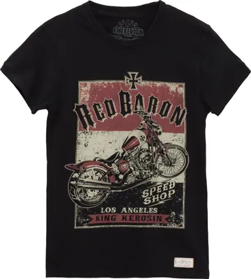 Produktbild von King Kerosin T-Shirt Red Baron Speedshop Black-S