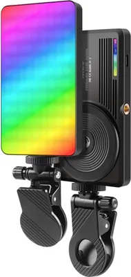 Produktbild von Magnetisches RGB-Videolicht, Taschen-LED-Fuelllicht 2500 K šC 9000 K, dimmbar, 22 Szenen-Lichteffekte, Videokonferenzlicht fuer Computer, Tablet, Mobiltelefon, DSLR-Kamera, eingebauter Akku mit Clip und Kaltschuhadapter