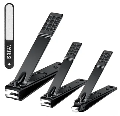 Productafbeelding van VATESI Nagelknipper Set met Nagelvijl - Teennagelknipper - Geschikt voor Dikke Nagels & Kalknagels - Nageltang - Pedicure Set - Manicure Set