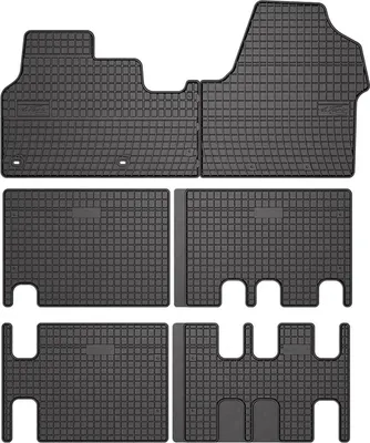 Immagine prodotto di Set di tappetini e rivestimenti per il bagagliaio per Citroen Jumpy 2016-2025 in gomma 3D TPE nero