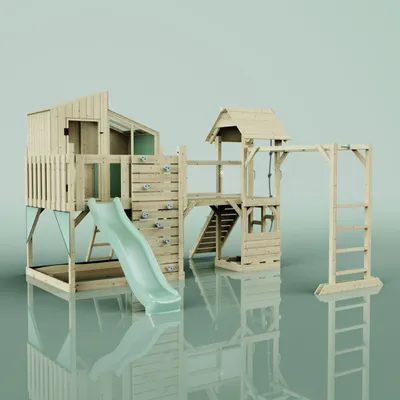 Produktbild von OutdoorToys Spielturm Ludvig aus Holz in Grün
