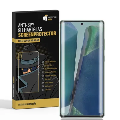 Produktbild von 4x Blickschutz 9H Panzerhartglas für Samsung Galaxy Note 20 5G Anti-Spion Displayschutz Panzerfolie Schutzfolie echtes Tempered Panzerglas Schutzglas Screen Protector