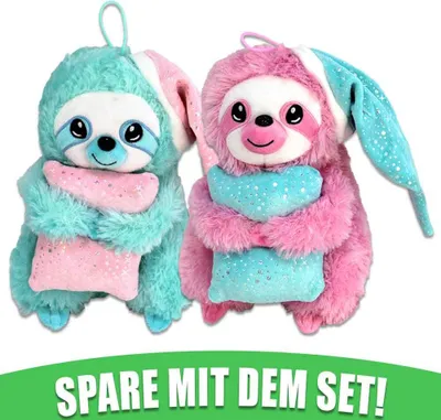 Produktbild von Plüsch Faultiere im Set mit Pyjama
