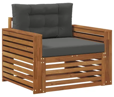 Produktbild von vidaXL Outdoor-Sofa Massives Akazienholz und Polyester