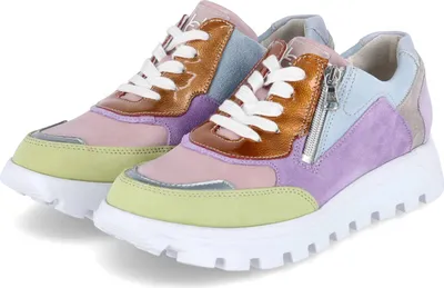 Obrázok produktu pre Waldläufer Women's Low Sneaker H-AJALA Multicoloured Leather Veľkosť: 38