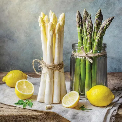 Produktbild von 20 Servietten Best Asparagus - Zitronen und Spargel 33x33cm