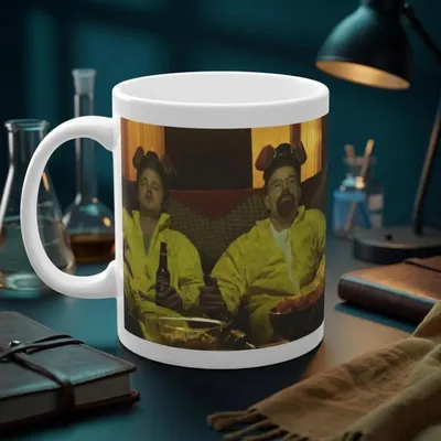 Produktbild von Heisenberg Jesse Breaking Bad Tasse 335ml, Keramik Kaffeetasse mit beidseitigem Design, Fan-Geschenk für Sammler