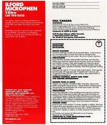 Produktbild von Ilford Entwickler Microphen, 1 Liter