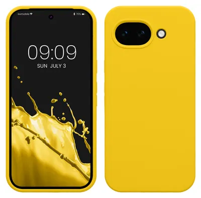 Produktbild von kwmobile Handyhülle für Google Pixel 10a Hülle - Case Silikon - Kabelloses Laden - Schutzhülle Cover in Strahlend Gelb
