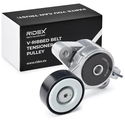 Produktbild von RIDEX 310T0309 Spannrolle Keilrippenriemen für VW GOLF VI (5K1) Golf V Schrägheck (1K1) Polo Schrägheck (6R1, 6C1) TOURAN (1T1, 1T2) TIGUAN (5N)
