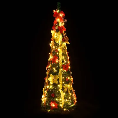 Produktbild von vidaXL Pop-Up-Weihnachtsbaum Künstlich 150 LEDs Grün 180 cm