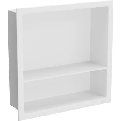 Obrázok produktu pre Mexen X-Wall-R zapustená polička s okrajom a poličkou 30 x 30 cm, biela - 1920303010S