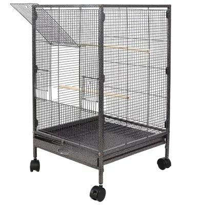 Obrázek produktu pro Kovová klec pro domácí exotické ptactvo voliéra velká 80 cm