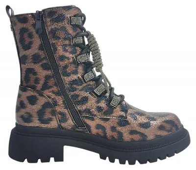 Imagen del producto de La Strada: Botas de cordones marrones para mujer, estilo casual