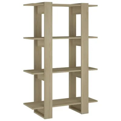 Produktbild von vidaXL Bücherregal/Raumteiler Sonoma-Eiche 80x30x123,5 cm