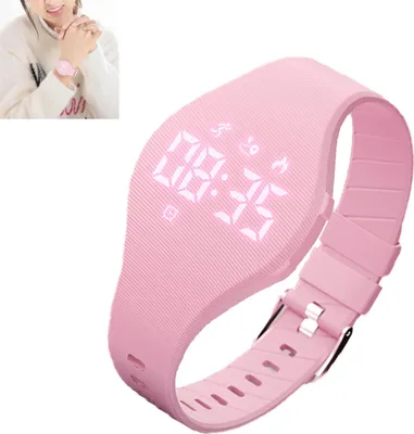 Multifunktionale Damen-Sportuhr mit LED-Anzeige, Vibrationsalarm, Magnetladefunktion & 50 m Wasserbeständigkeit