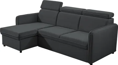 Produktbild von MIRJAN24 Ecksofa Barcelo Mini, Eckcouch mit Bettkasten und Schlaffunktion, Einstellbare Kopfstützen, 220x140x84-96 cm (Farbe: Enjoy New 24)