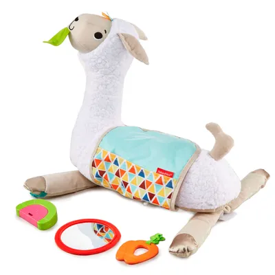 Immagine prodotto di cuscino imbottito per animali Tummy Time llama43 cm peluche bianco