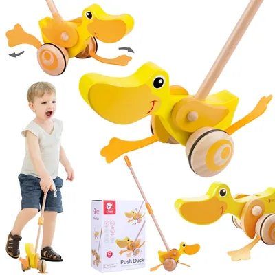 Produktbild von Classic World Entenschieber aus Holz für Kinder