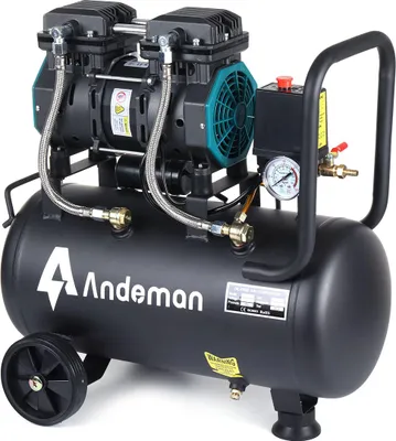 Obrázok produktu pre Andeman 1500H-30 Bezolejový tichý vzduchový kompresor 24L 230V 150W Nízkohlučný vzduchový kompresor pre dielne a opravy