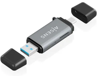 Obrázok produktu pre AISENS ASCR-2AC11-GR, MMC, MMCmicro, Microsd (transflash), RS-MMC, Šedá, USB 3.2 Gen 1 (3.1 Gen 1) Type-A/Type-C, 22 mm, 72 mm, 10 mm