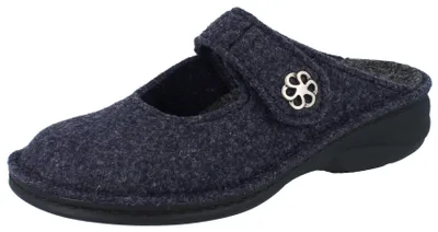 Produktbild von FINN COMFORT Brig Damen Hausschuhe dunkelblau Wollfilz - Größe: 37