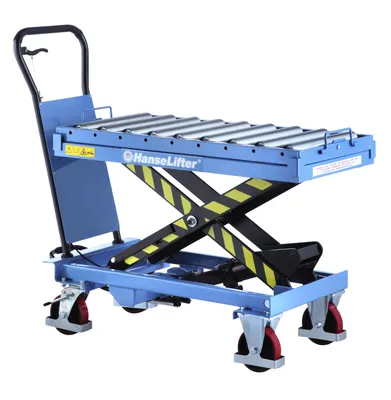 Produktbild von Hanselifter Hubtischwagen mit Rollenbahn SPR500 Hubhöhe 1054mm Tragkraft 500kg