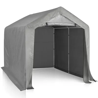 Immagine prodotto di FCH 240X240X210CM capannone garage tenda carport tenda in lamina capannone da giardino bicicletta garage tenda di stoccaggio capannone in lamina tenda di stoccaggio