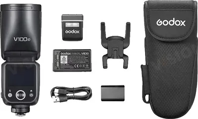 Obrázek produktu pro Blesk fotoaparátu, funkce TTL, vysokorychlostní synchronizace, V100-b, pro Fujifilm