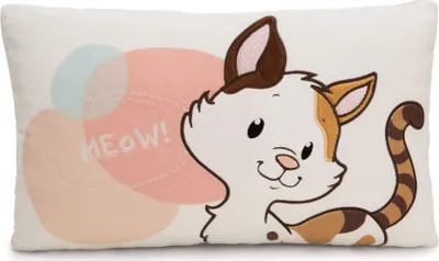 Produktbild von NICI Kissen Glückskatze 43x25cm - braun - Flauschiges Kuscheltierkissen für Jungen, Mädchen Kuscheltierliebhaber, ideal für Zuhause, Kindergarten oder unterwegs - 62164