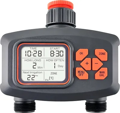Zdjęcie produktu dla Automatyczny system nawadniania roślin Timer zraszacza wodnego, kontroler nawadniania roślin, komputer nawadniania z wyświetlaczem LCD