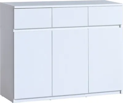 Produktbild von Minio, Kommode "ARCCA 6", dreitürig, drei Schubladen, Weiße Farbe