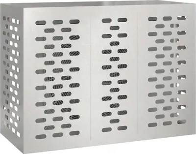 Image de Couverture de climatisation Argent 110 x 50 x 80 cm Acier inoxydable