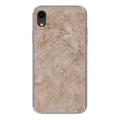 Produktbild von MuchoWow® Handyhülle Schutzhülle Hülle für iPhone XR Marmor - Braun - Muster Silikon Softcase Handy Hülle - Schutzdeckel