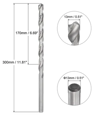 Produktbild von Spiralbohrer Extra Lange Bohrer aus Hochgeschwindigkeitsstahl 13 x 300 mm