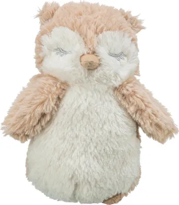 Image de Trixie Be Eco hibou endormi, peluche sans son, 18 cm