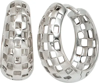 Produktbild von JOBO Creolen 925 Sterling Silber rhodiniert Ohrringe