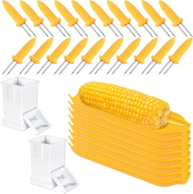 Image de Ensemble de vaisselle Maisgeschirr, comprenant 30 pièces : 8 assiettes et 20 supports, idéal pour les barbecues