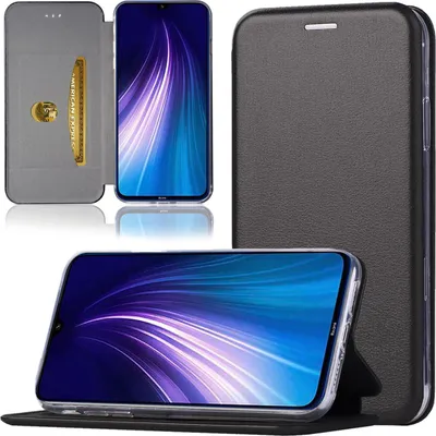 A product shot of a phone case with a phone inside, displayed from multiple angles.