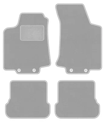 Obrázok produktu pre Velúrové autokoberce pre: Volkswagen Golf IV 1998-2002 (kabriolet) – sada 4 ks, sivé, na mieru – Wielganizator OSLO