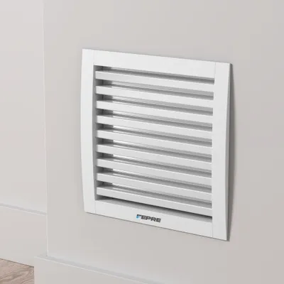 Image de Grille d'aeration aluminium vernis, L.17 x l.17 cm