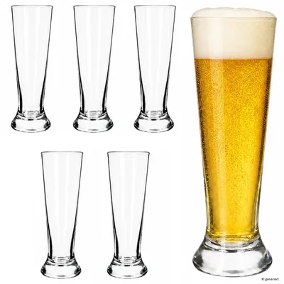Obrázek produktu pro 6 sklenic na pivo "Cipe", objem 0,3 l, vhodné na koktejly, nápoje, pro použití na oslavách, v gastronomii, barech